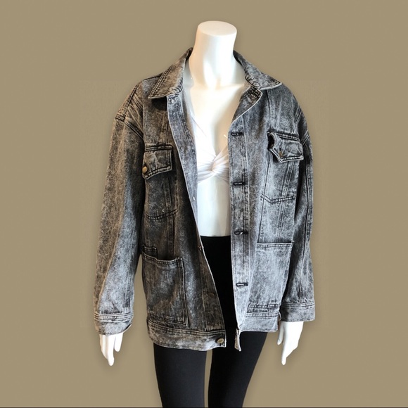 Jackets & Blazers - ⚜️ Oversized Acid Wash Jean Jacket ⚜️